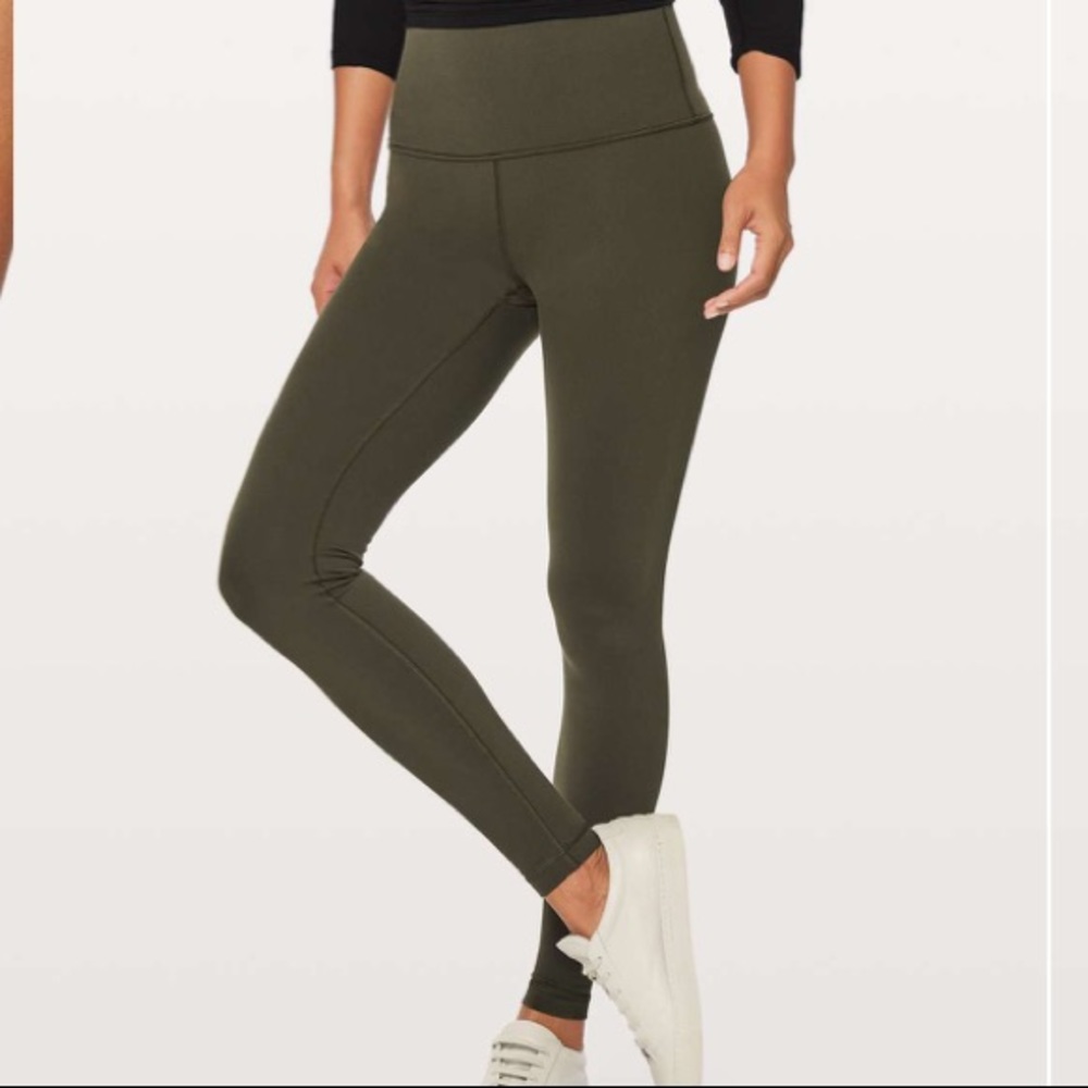 Lululemon Wunder Under Pant Olive Size 8